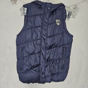 American Eagle Outfitters Medium Women Vintage Puffer Hooded Vest Gorpcore Y2K